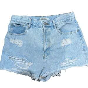 Women’s Pacsun Vintage Highrise Jean Shorts Ripped Size 29